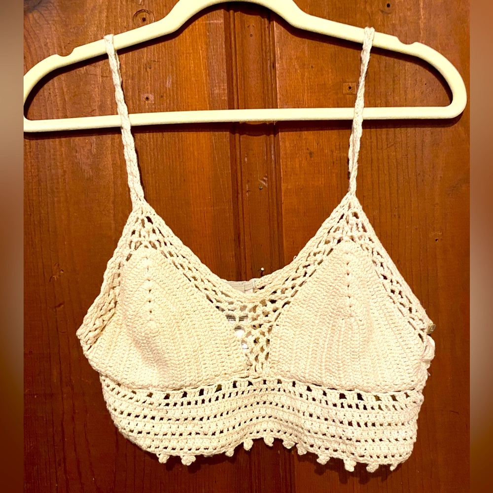 Woven crop top